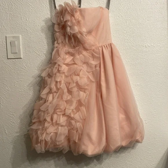 White by Vera Wang Tulle Puff Pink Dress Size 0 - Picture 4 of 8
